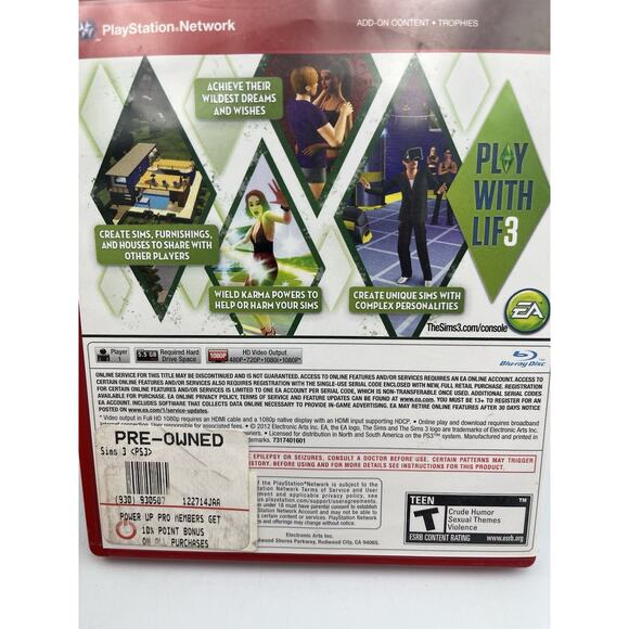The Sims 3 - Greatest Hits (Sony PlayStation 3, 2012) Complete and Tested - Picture 5 of 8